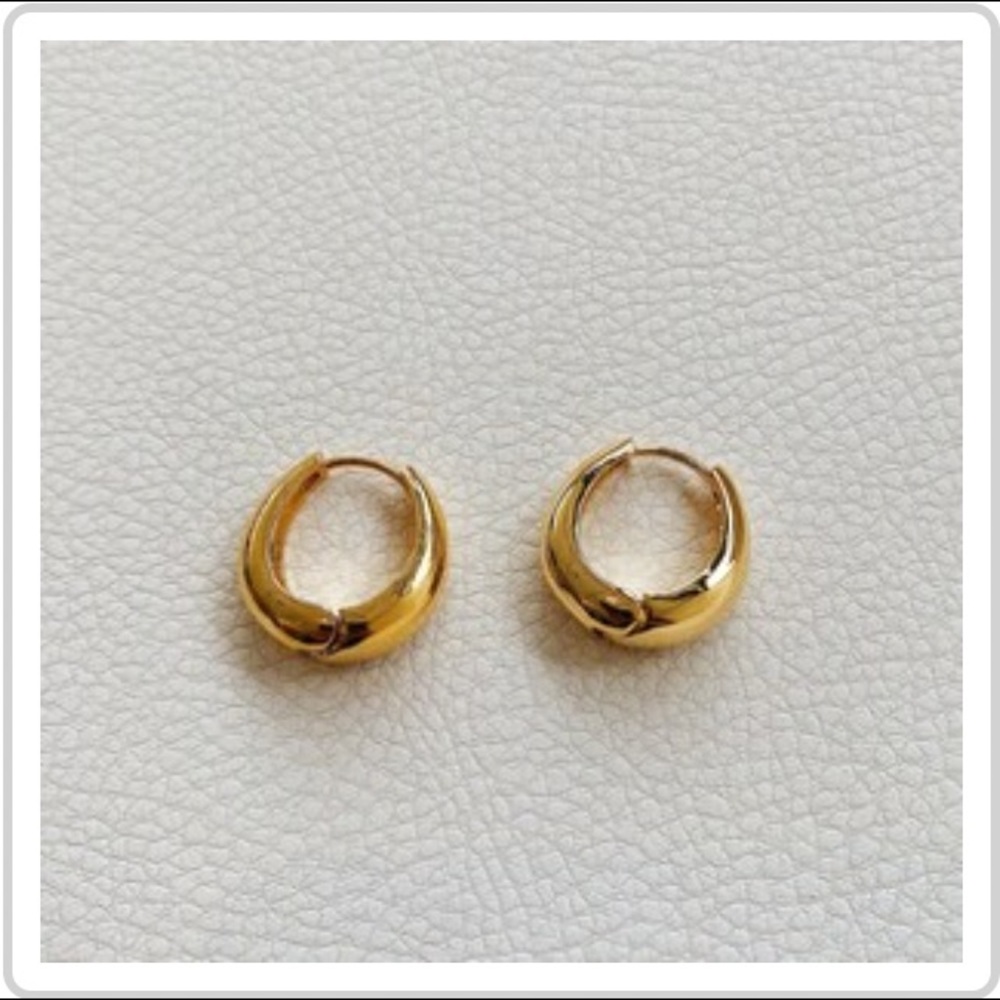 20mm 14k Gold Plated Chunky Hoops